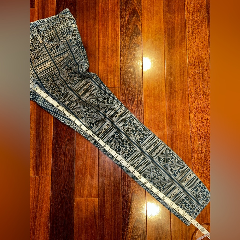 Free People Tribal Print Jeans Size 27 - Picture 7 of 7